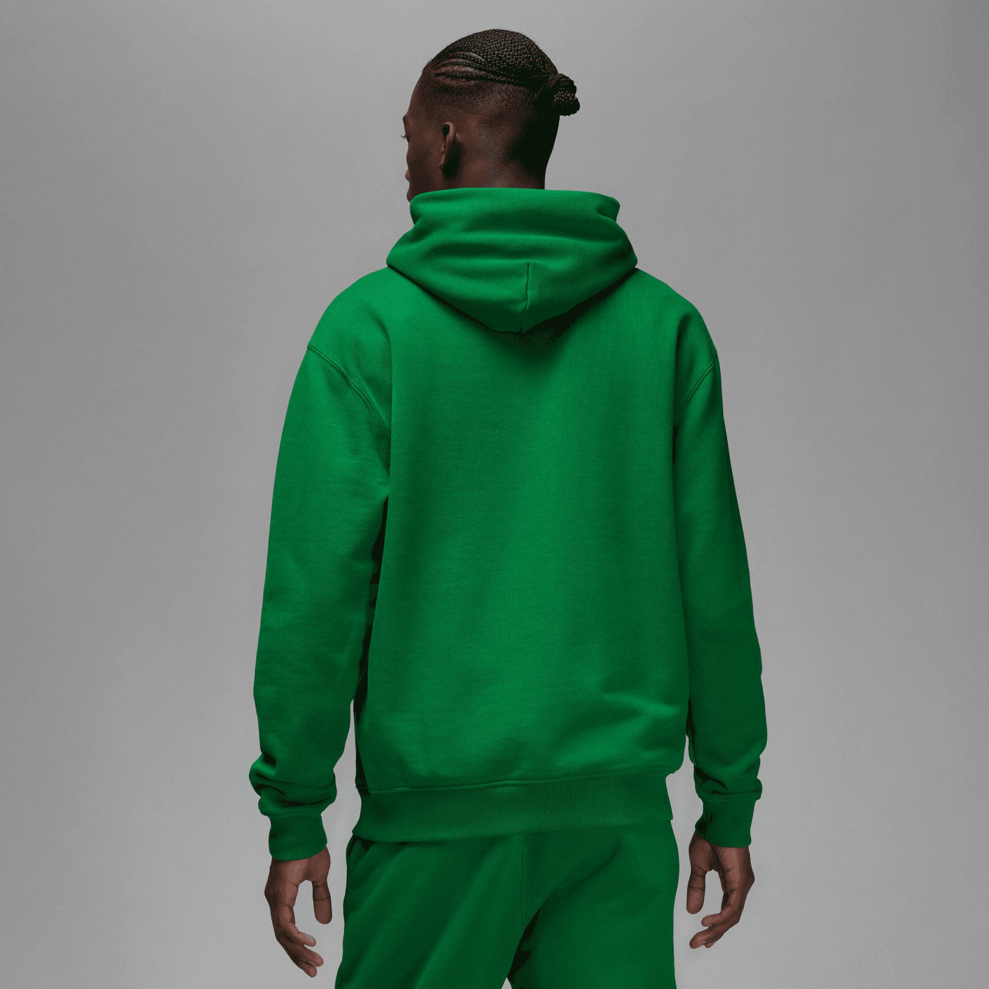 JORDAN WORDMARK MEN S FLEECE HOODIE GREEN