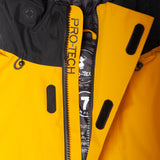 COMPOUND X SAVE THE DUCK ATTICUS LONG HOODED JACKET - GOLDEN / BLACK