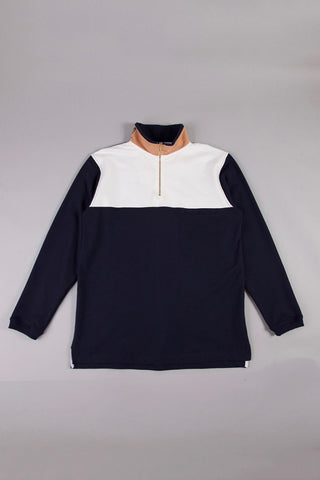 PULLOVER - NAVY / WHITE / PEACH