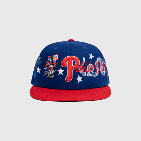 ARENA X 76ERS NEW ERA 5950 HAT - BLUE