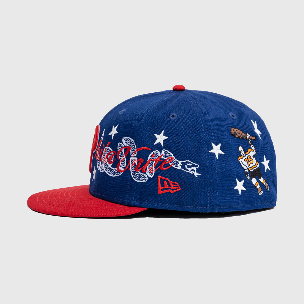 ARENA X 76ERS NEW ERA 5950 HAT - BLUE