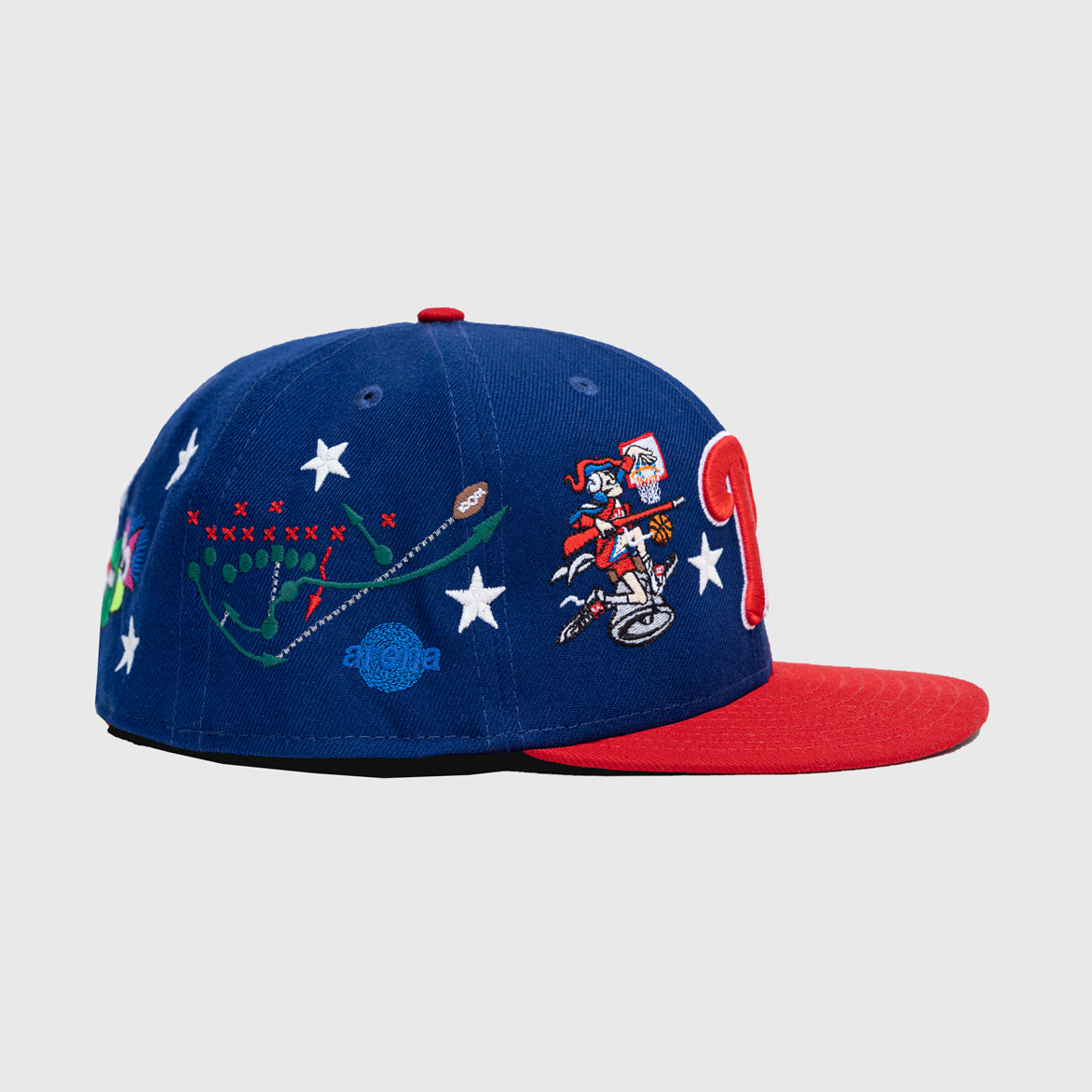 ARENA X 76ERS NEW ERA 5950 HAT - BLUE