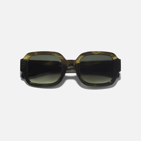 TISHKOFF - OLIVE HORN / OLIVE GRADIENT LENS