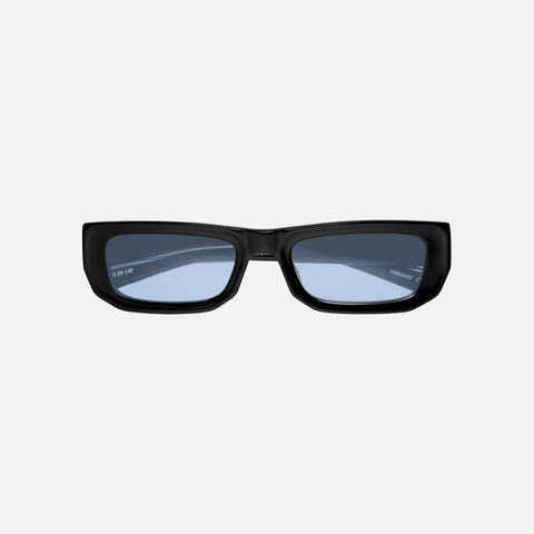 BRICKTOP - SOLID BLACK / SOLID BLUE LENS