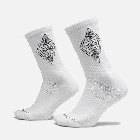 DIAMOND CREW SOCK - WHITE