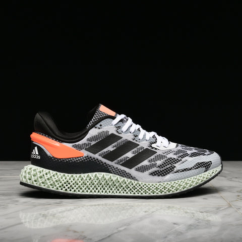 4D RUN 1.0 - CLOUD WHITE / CORE BLACK / SIGNAL CORAL