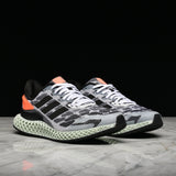 4D RUN 1.0 - CLOUD WHITE / CORE BLACK / SIGNAL CORAL
