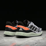 4D RUN 1.0 - CLOUD WHITE / CORE BLACK / SIGNAL CORAL