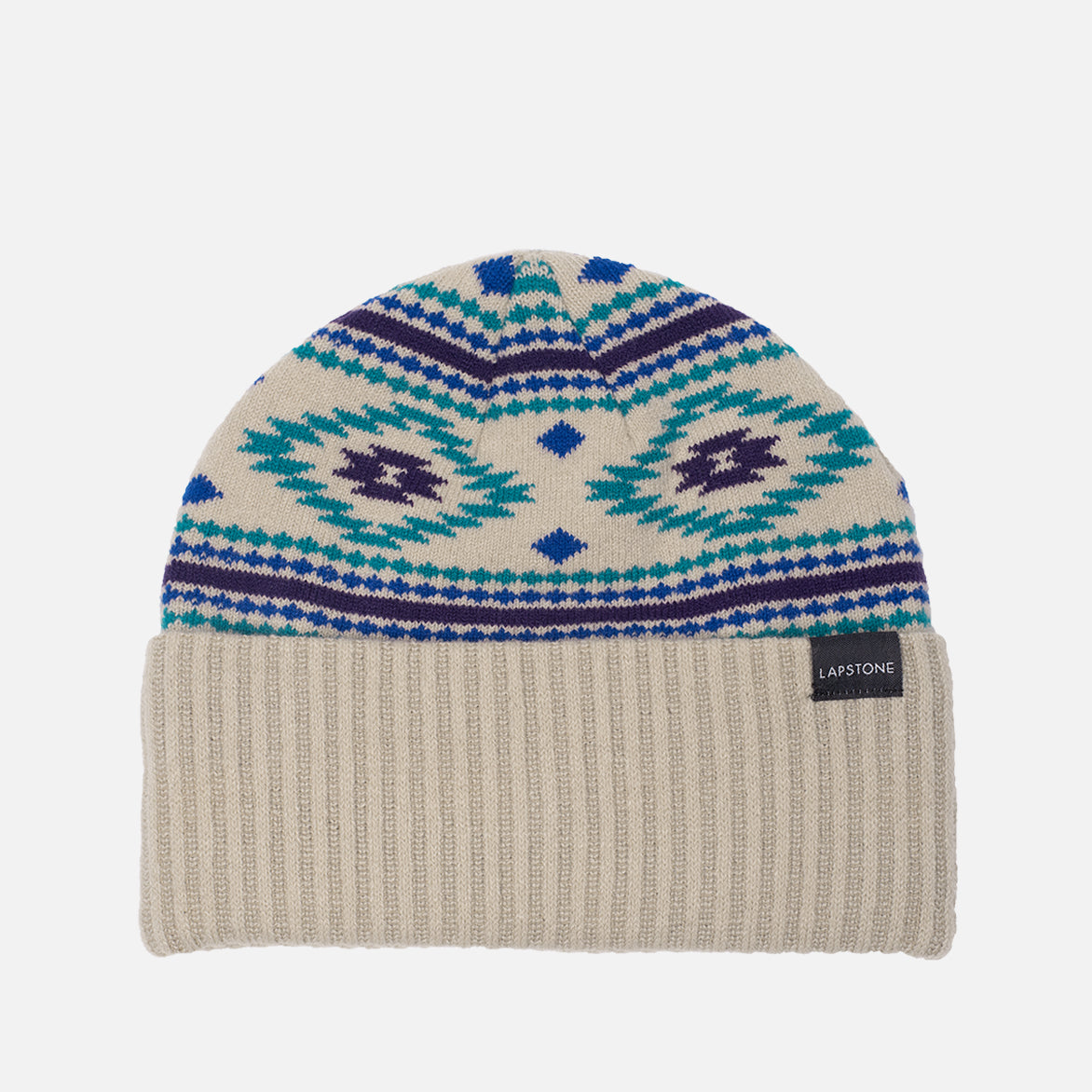 LAPSTONE INTARSIA KNIT BEANIE - IVORY