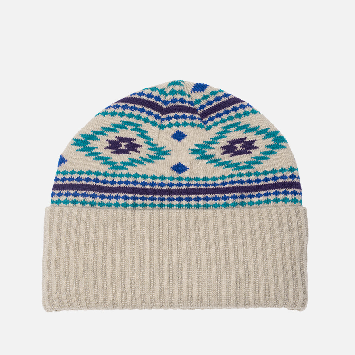 LAPSTONE INTARSIA KNIT BEANIE - IVORY