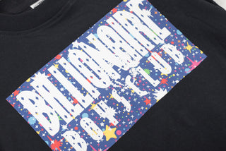 KIDS STARS BOX SS TEE - BLACK