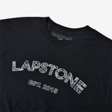 LAPSTONE ARCH DECO TEE - BLACK / WHITE