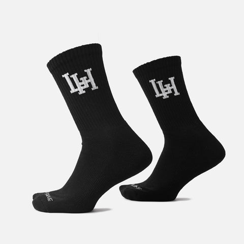 LH INTERLOCK SOCK - BLACK