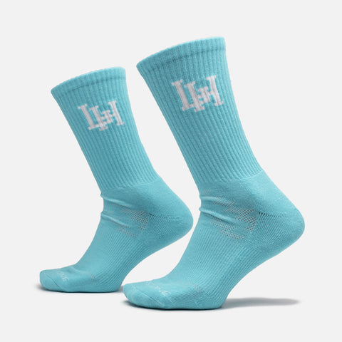 LH INTERLOCK SOCK - AQUA
