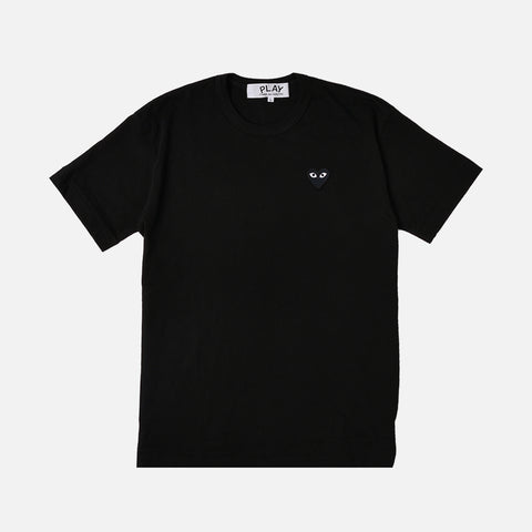 BLACK HEART LOGO TEE - BLACK/ BLACK