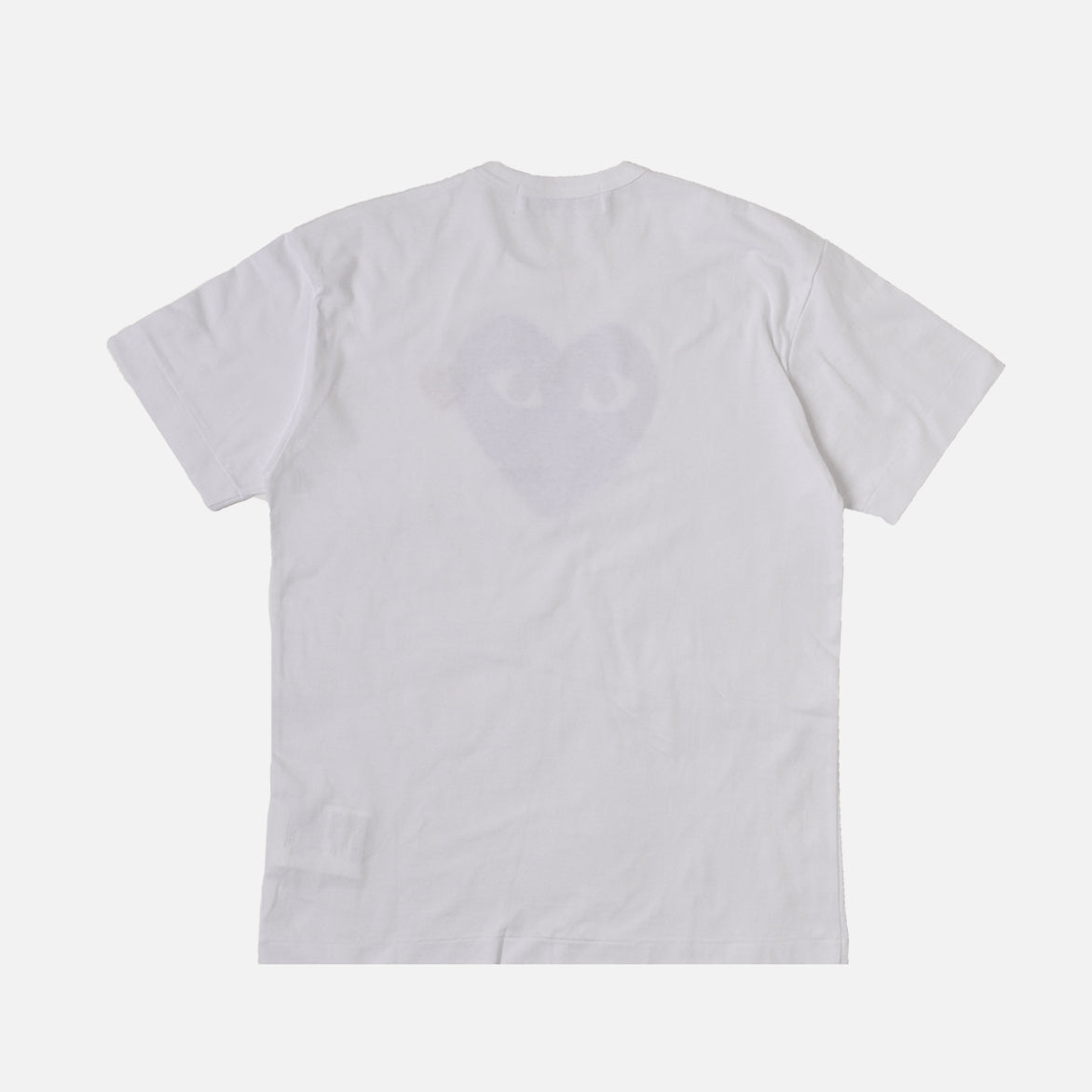 DOUBLE HEART LOGO TEE - WHITE / PURPLE