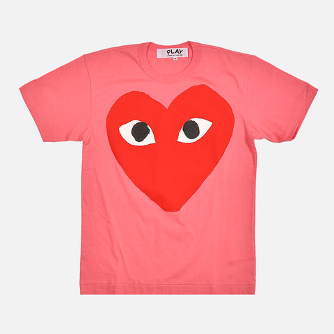 BIG HEART LOGO TEE - PINK