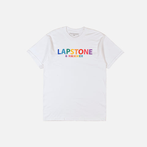 LH COLOR-BLOCK TEE - WHITE / MULTI