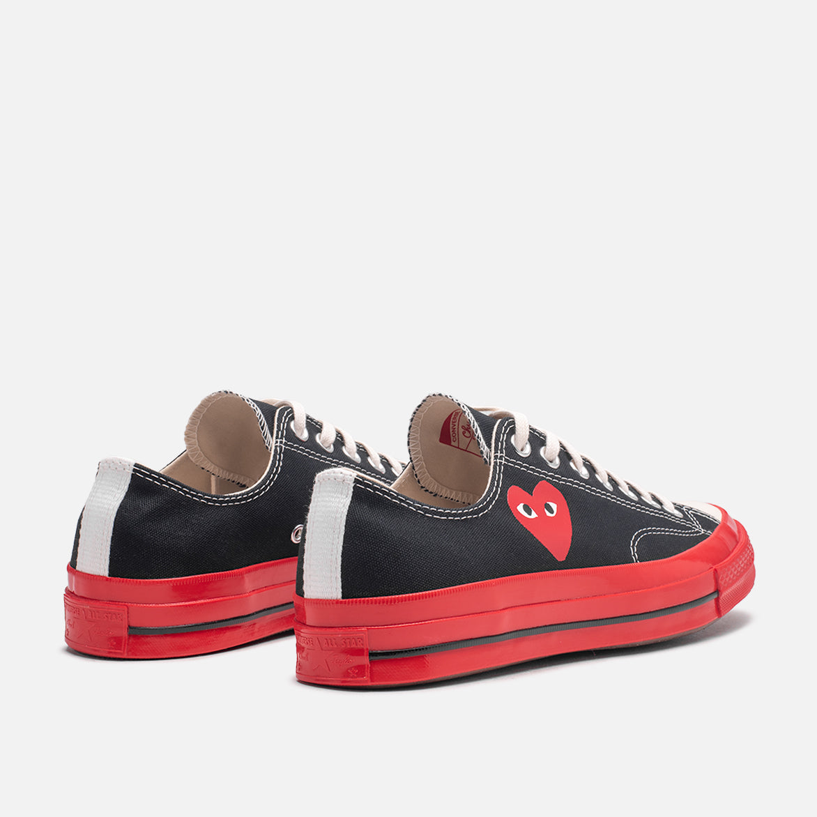 CDG PLAY X CONVERSE CHUCK 70 OX - BLACK / RED