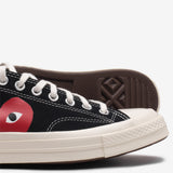 CDG PLAY X CONVERSE CHUCK TAYLOR ALL STAR '70 OX - BLACK