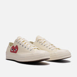 CDG PLAY X CONVERSE CHUCK TAYLOR ALL STAR '70 OX - WHITE