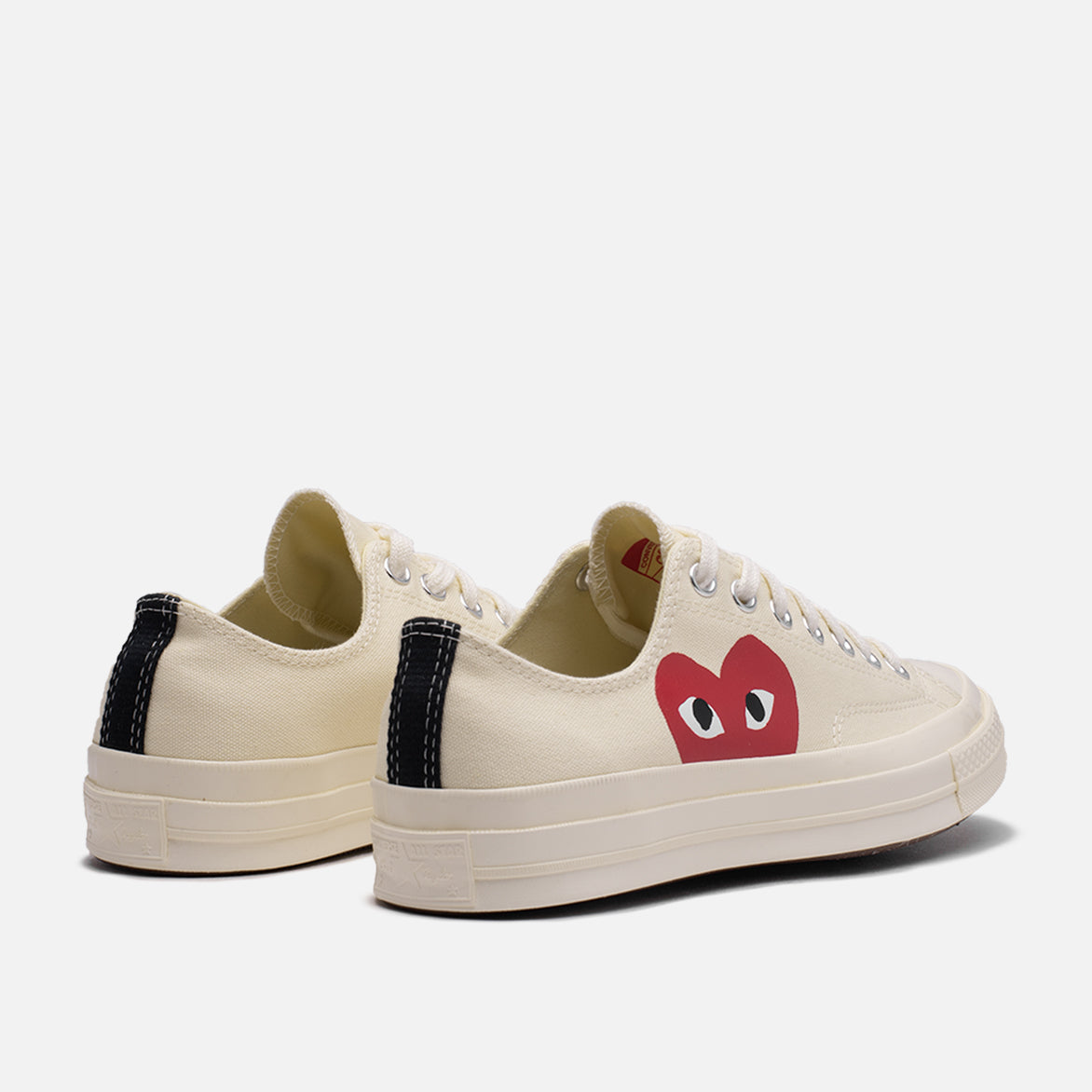 CDG PLAY X CONVERSE CHUCK TAYLOR ALL STAR '70 OX WHITE