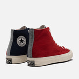 RENEW CHUCK 70 HIGH UPCYCLED FLEECE - RED / BLACK / BLUE