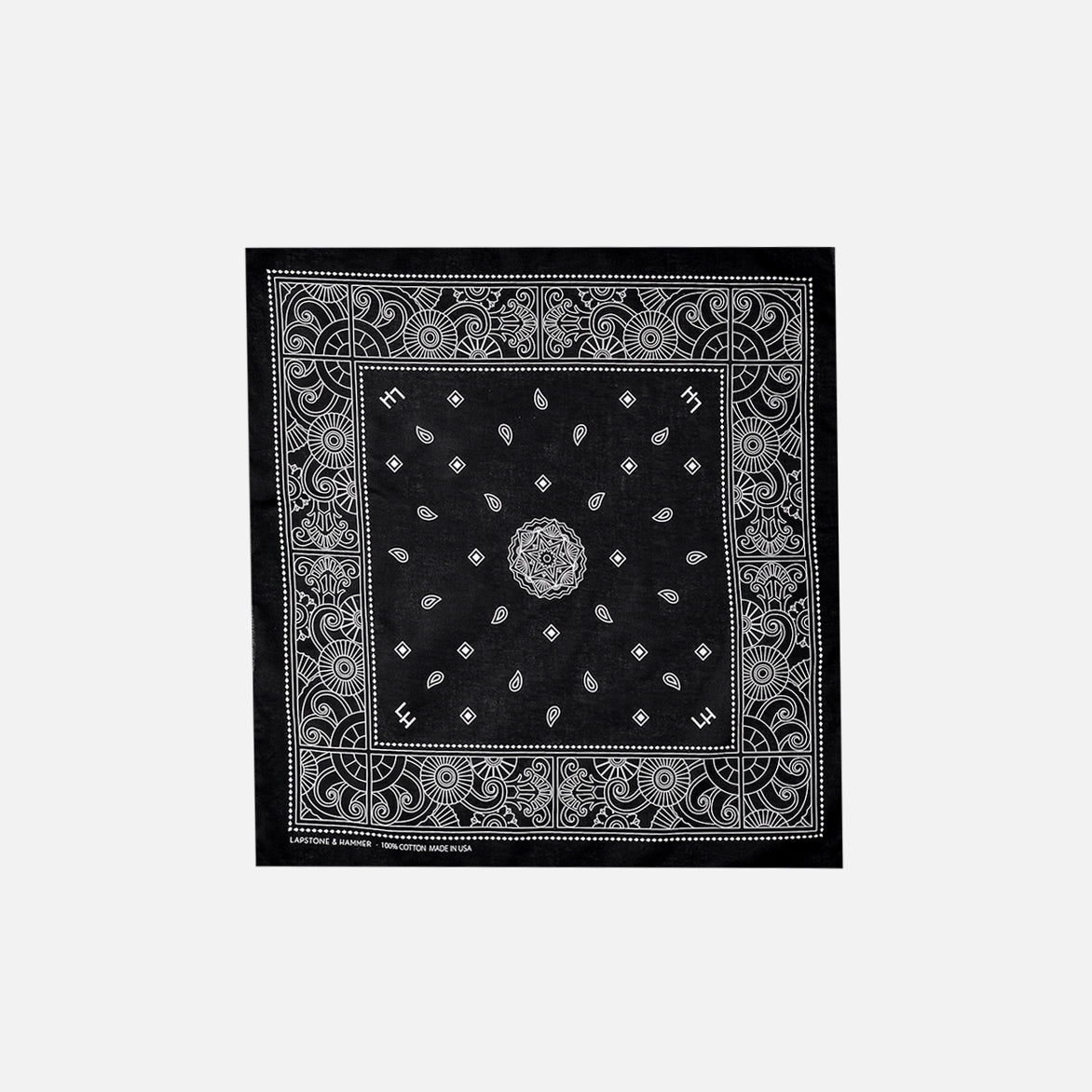 LAPSTONE MEDALLION DECO BANDANA - BLACK