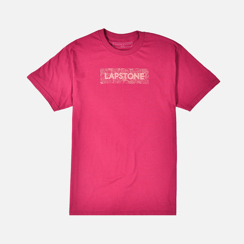 LAPSTONE DECO BOX TEE - BERRY