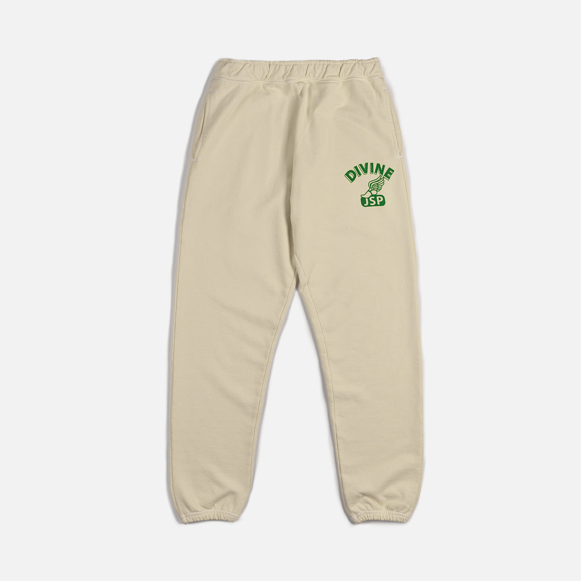 DIVINE x JSP SWEATPANT - CREAM / GREEN