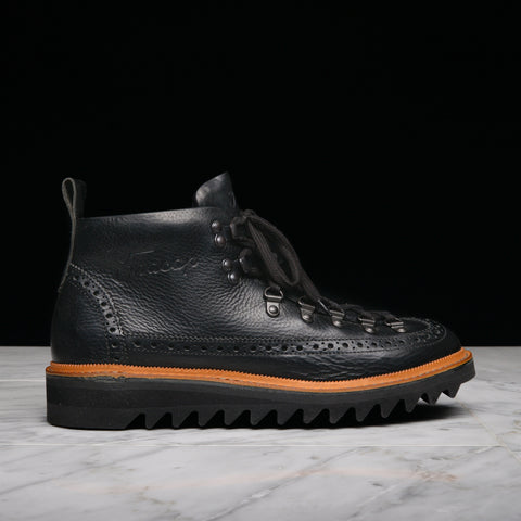 FRACAP FOR LAPSTONE & HAMMER M130 FUR-LINED BROGUE BOOT - BLACK