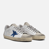 SUPERSTAR CLASSIC LEATHER - WHITE / ELECTRIC BLUE