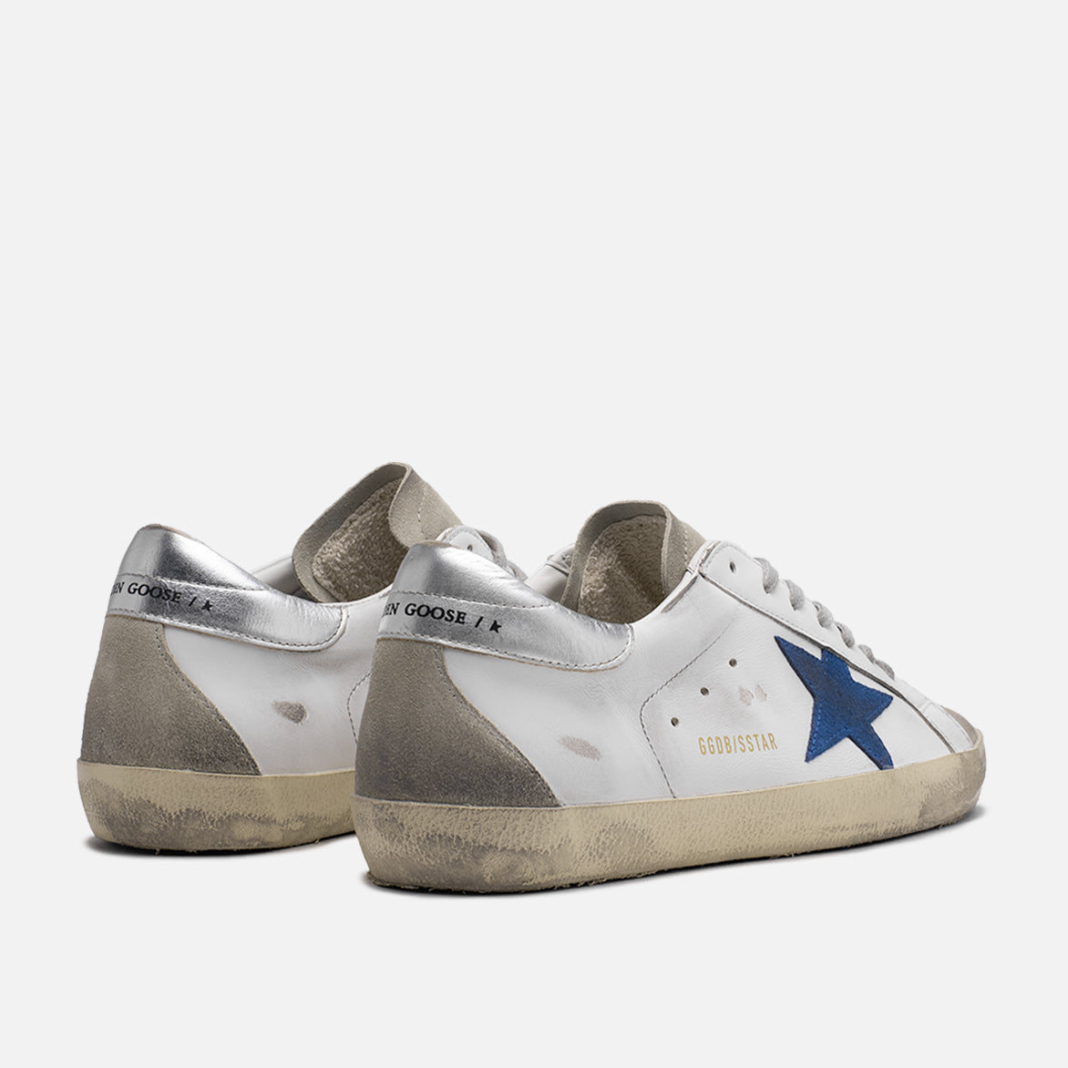 SUPERSTAR CLASSIC LEATHER - WHITE / ELECTRIC BLUE