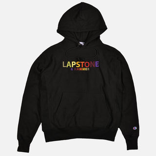 LAPSTONE AUTUMN BLOCK HOODIE - BLACK