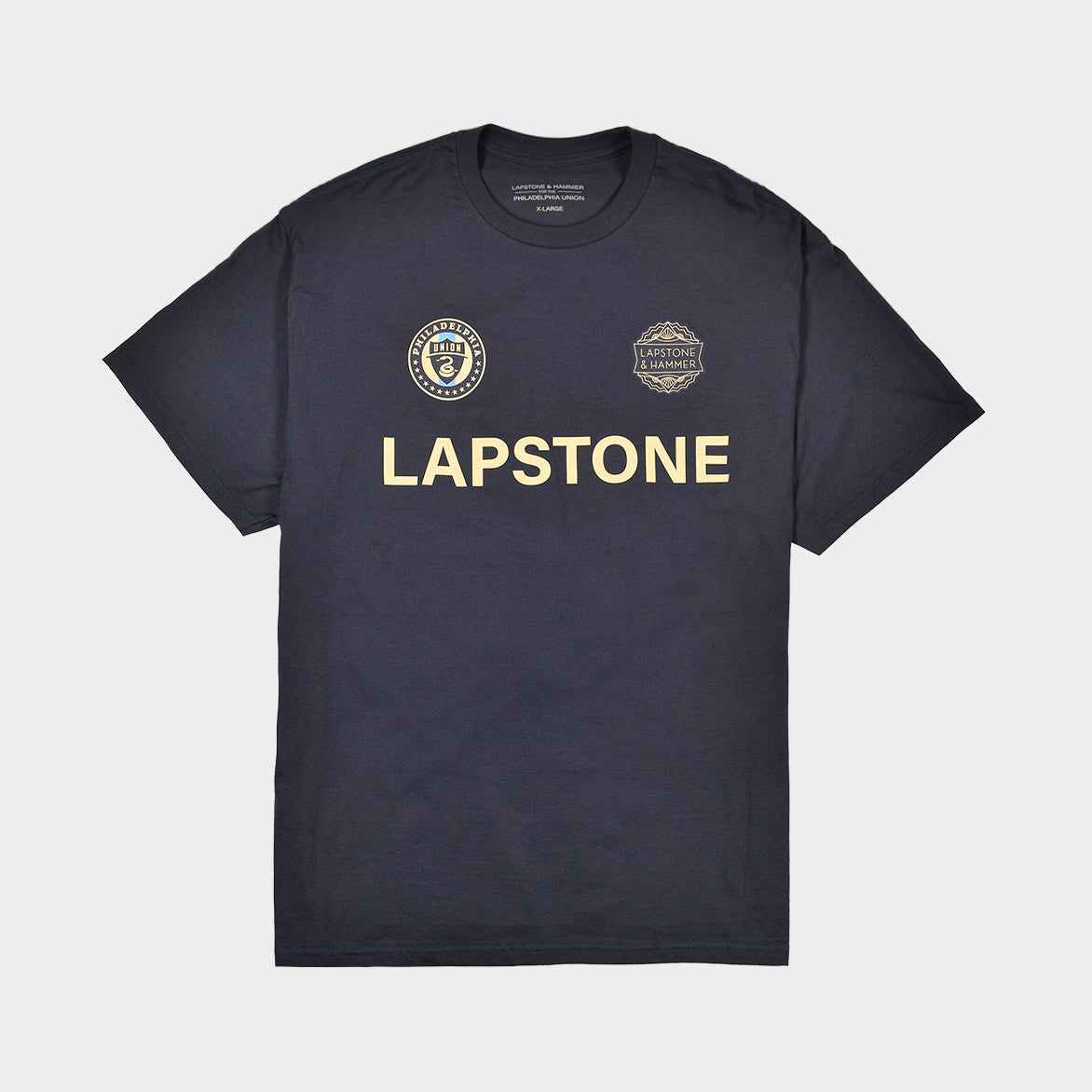 LH UNION DOUBLE CREST "LAPSTONE" SHORT SLEEVE TEE - NAVY