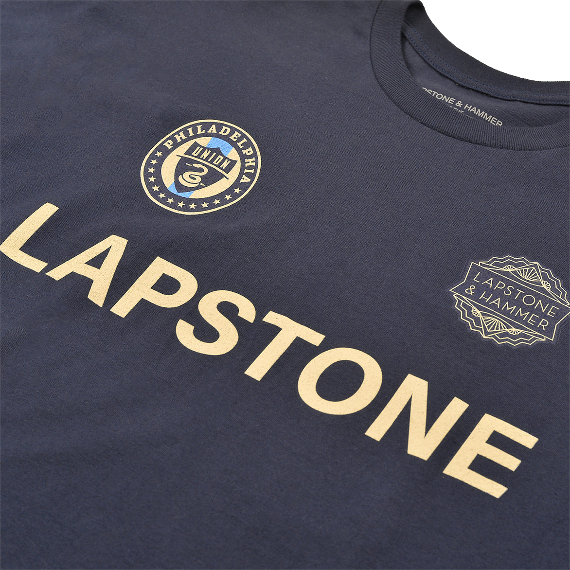 LH UNION DOUBLE CREST "LAPSTONE" SHORT SLEEVE TEE - NAVY