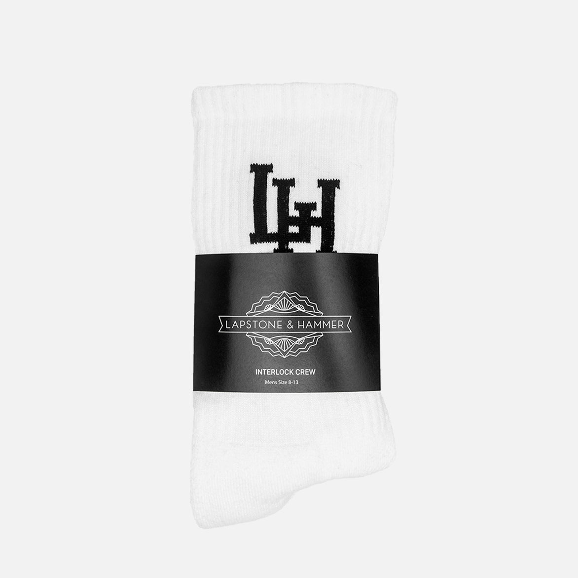 LH INTERLOCK SOCK - WHITE