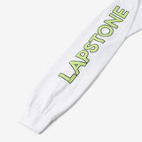 LAPSTONE DECO L/S TEE - WHITE / NEON