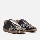 REPLICA PAINT DROP SNEAKER - BLACK