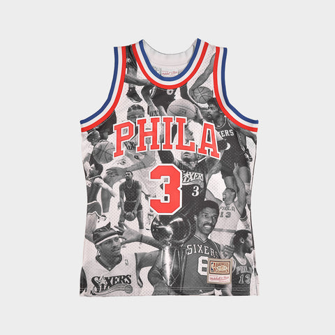 LAPSTONE X M&N ICON COLLAGE 76ERS JERSEY - MULTI