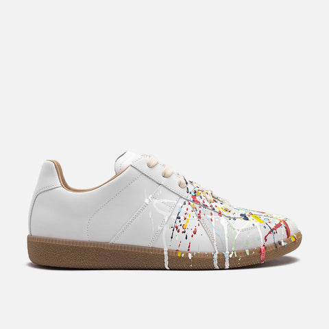 REPLICA PAINT SPLATTER SNEAKER - WHITE / MULTI