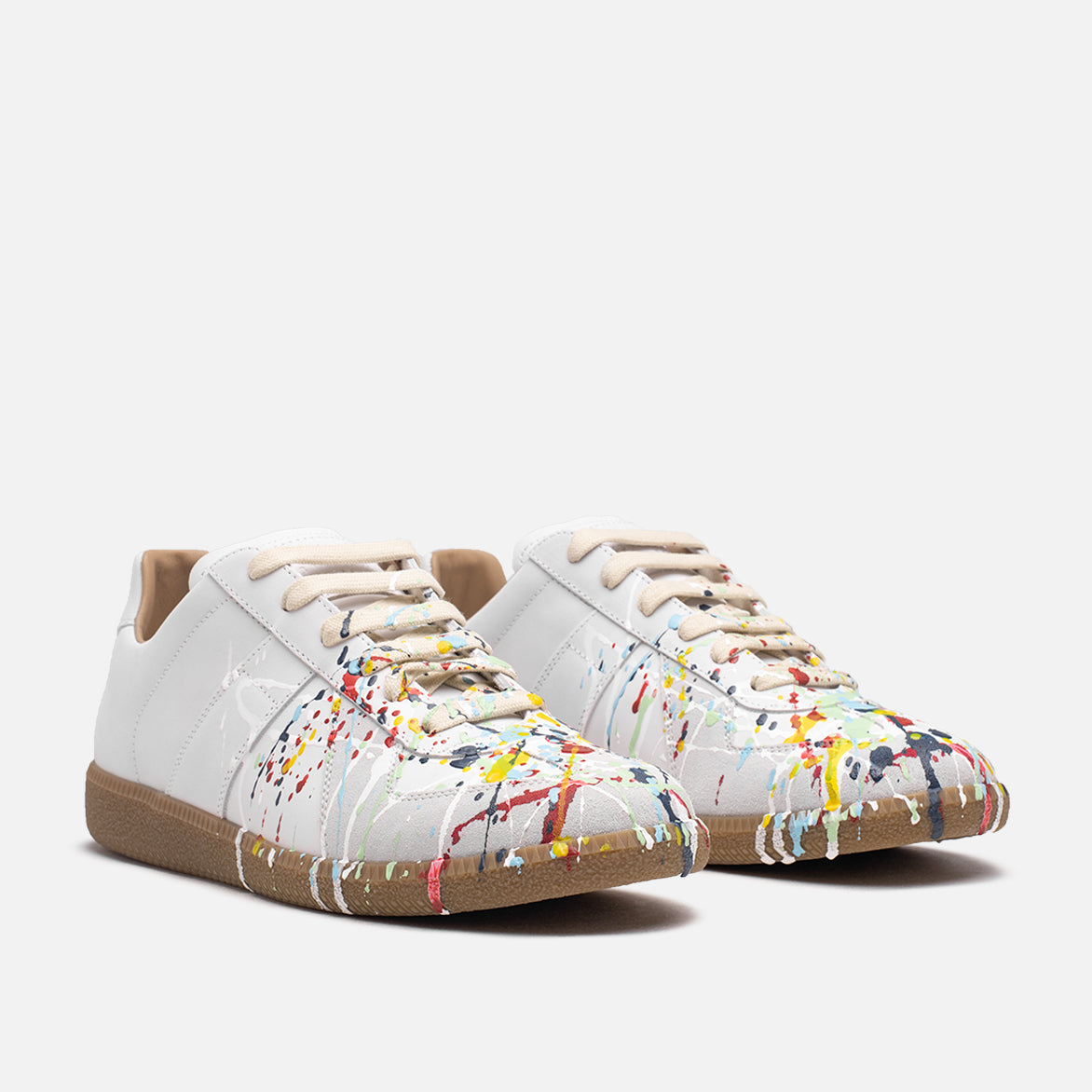 Replica Paint Splatter Sneaker - White / Multi 42