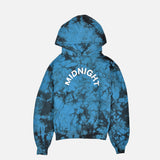 TIE-DYE LOGO HOODIE - BLUE