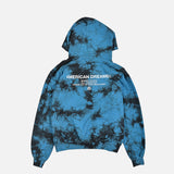 TIE-DYE LOGO HOODIE - BLUE