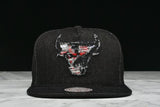 LAPSTONE & HAMMER x MITCHELL & NESS "BLACK DESTRUCTED DENIM" - BULLS