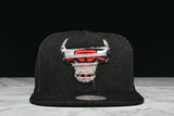 LAPSTONE & HAMMER x MITCHELL & NESS "BLACK DESTRUCTED DENIM" - BULLS