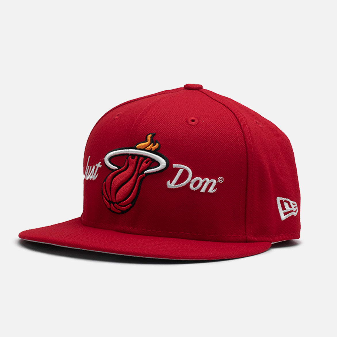 Men's New Era x Just Don Red Miami Heat 59FIFTY Fitted Hat