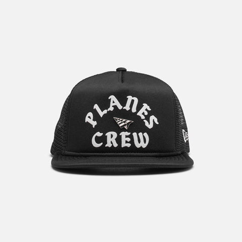 PLANES CREW OLD SCHOOL TRUCKER SNAPBACK - BLACK / BLACK