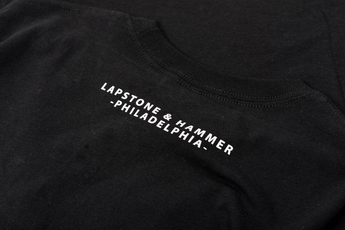 LAPSTONE LOGO POCKET TEE - BLACK