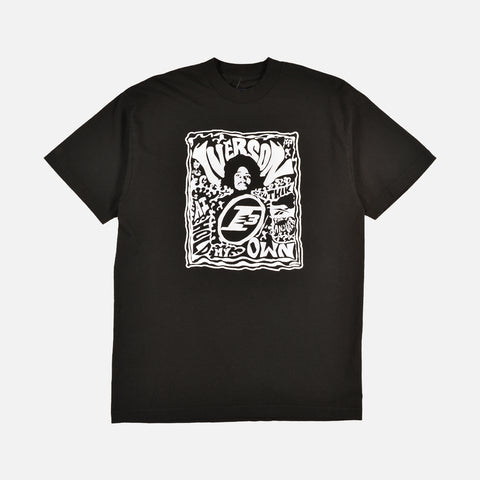 ALLEN IVERSON "HOLD MY OWN" GRAFFITI TEE - BLACK